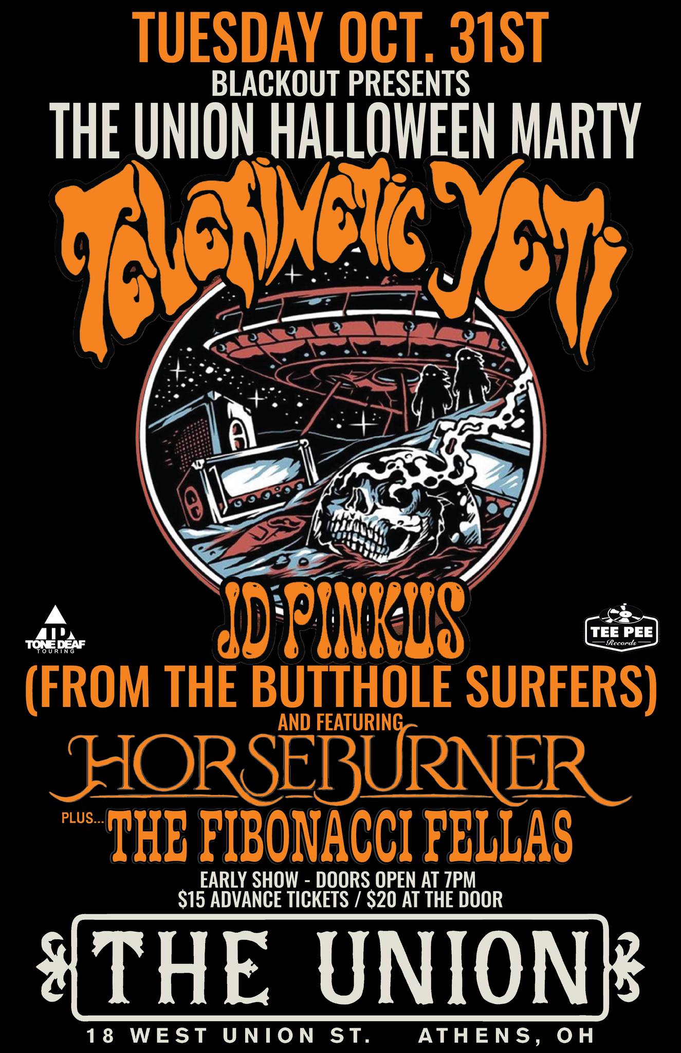 Telekinetic Yeti / JD Pinkus / Horseburner / The Fibonacci Fellas - The ...